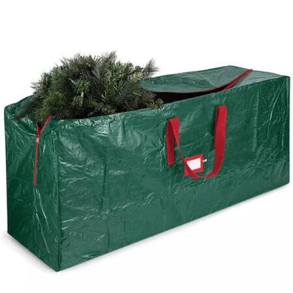 Christmas Tree Storage Bag Artificial Inflatables 165x38x76cm Holiday Organiser Heavy Duty Festive Decoration Container Holder Green Durable