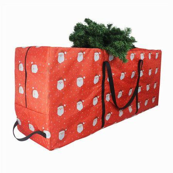 Christmas Tree Storage Bag Fits Unassembled Artificial Trees. Waterproof Storage Container With Durable Handle Zipper. (122*38*51cm)