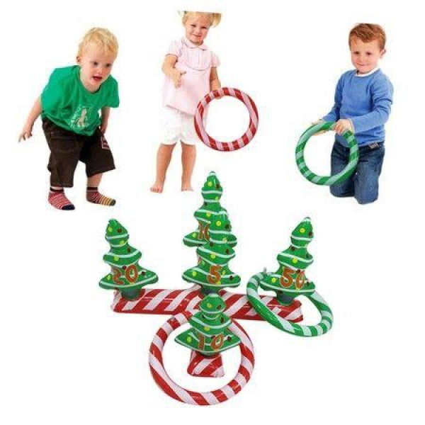 Christmas Tree Toss Game Inflatable Toss Game Inflatable Toys Game Props Decorate Child Inflatable Toy