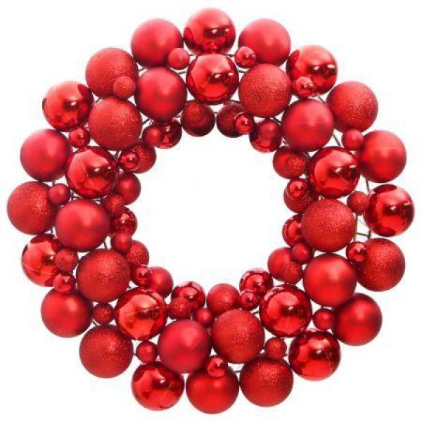 Christmas Wreath Red 45 cm Polystyrene