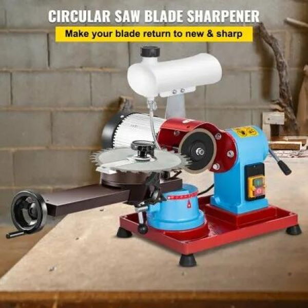 Circular Saw Blade Sharpener 370W Saw Blade Sharpener 230V Electric Circular Saw Blade Sharpen 3''-27.5'' / 80-700MM 2850RPM Electric Water Injection Grinding Grinder Machine