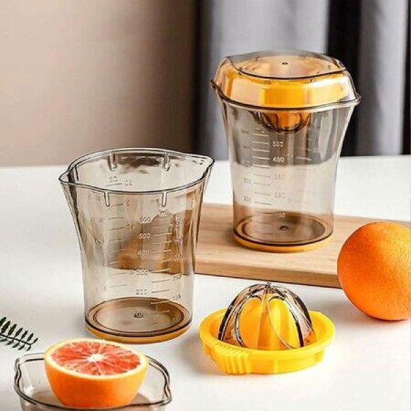 Citrus Lemon Orange Juicer Squeezer, Manual Hand Juicer for Orange Lime Squeezer, Lemon Juicer Orange Juicer Squeezer with Built-in Measuring Cup