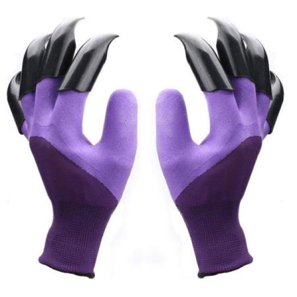 Claw Gardening Gloves For Planting Famoy Garden Glove Claws - Best Gift For Women (Purple)