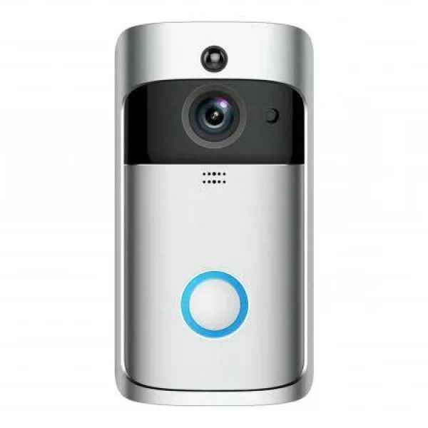 Clear HD Wireless Smart Doorbell Camera with Night Vision and Optional Cloud Storage Subscription