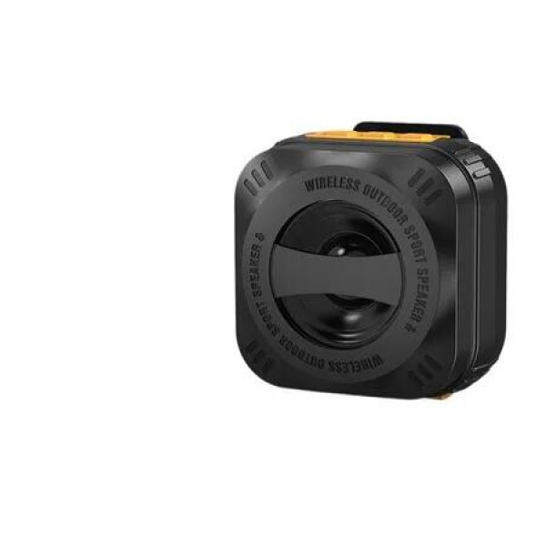 Clip On Bluetooth Speaker for Hikers Rugged Shockproof TF Card Mountaineering Trail Running Audio for Mountain HIKING COL.BLACK