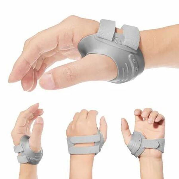 CMC Thumb Brace Thumb Splint Comfortable,for Osteoarthritis,Tendonitis,Arthritis,CMC Joint Thumb Arthritis Brace (Right Hand,Large,Grey)