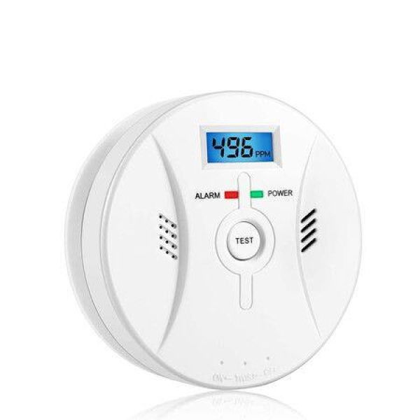 CO Gas and Smoke Alarm with LCD Display