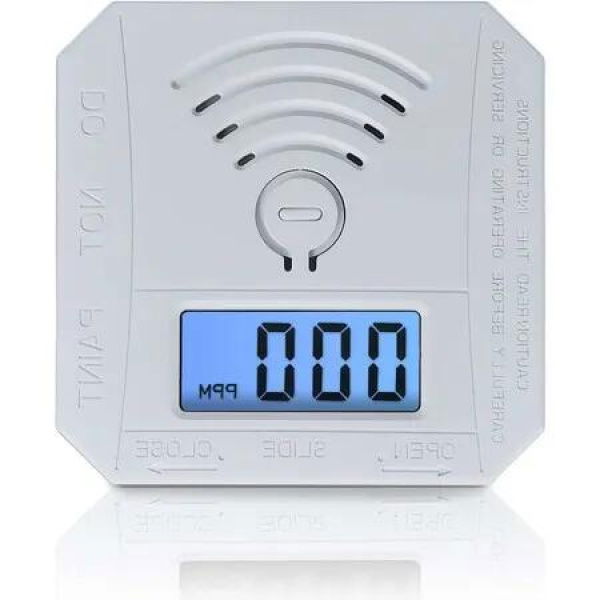 CO Sensor Carbon Monoxide Detector with LED Digital Display, Battery Powered for Reliable CO Gas Monitoring and Alarm