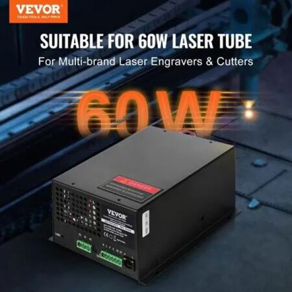 CO2 Laser Power Supply for 60W Laser Tube Laser Engravers and Cutters