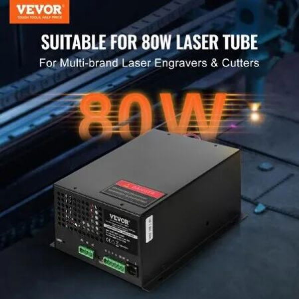 CO2 Laser Power Supply for 80W Laser Tube Laser Engravers and Cutters