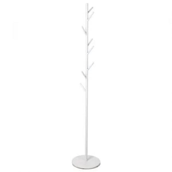 Coat Rack Hat Clothes Stand Hanger White