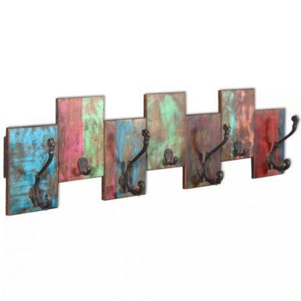 Coat Rack With 7 Hooks Solid Reclaimed Wood