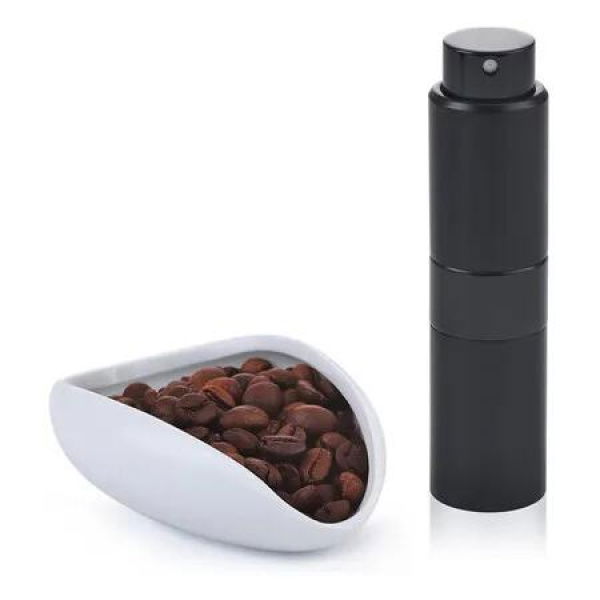 Coffee Bean Dosing Cup with 20ML Spray Bottle, Coffee Measuring Cups and Espresso Bean Spritzer Kit, White