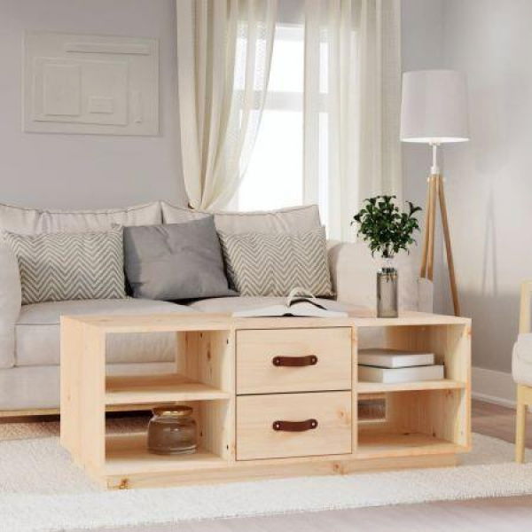 Coffee Table 100x50x41 Cm Solid Wood Pine