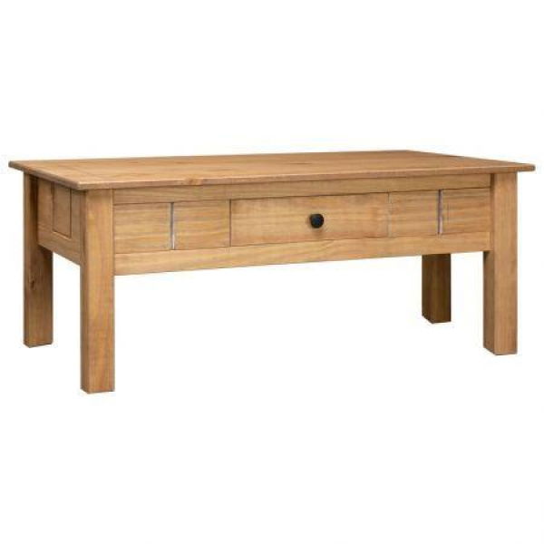 Coffee Table 100x60x45 Cm Solid Pine Wood Panama Range