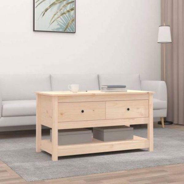 Coffee Table 102x49x55 Cm Solid Wood Pine