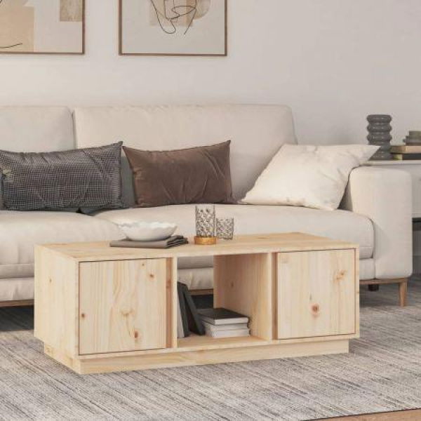 Coffee Table 110x50x40 Cm Solid Wood Pine