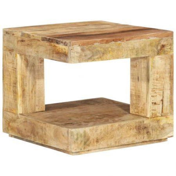 Coffee Table 45x45x40 Cm Solid Wood Mango