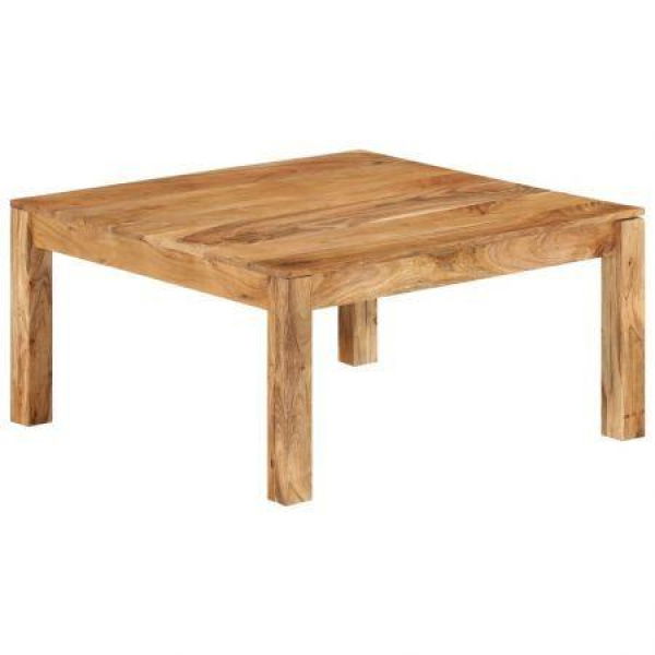 Coffee Table 80x80x40 Cm Solid Wood Acacia