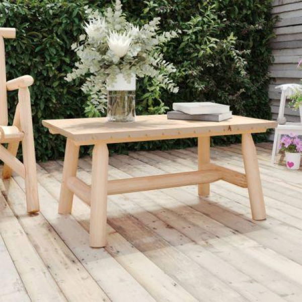 Coffee Table 90x50x41 Cm Solid Wood Spruce