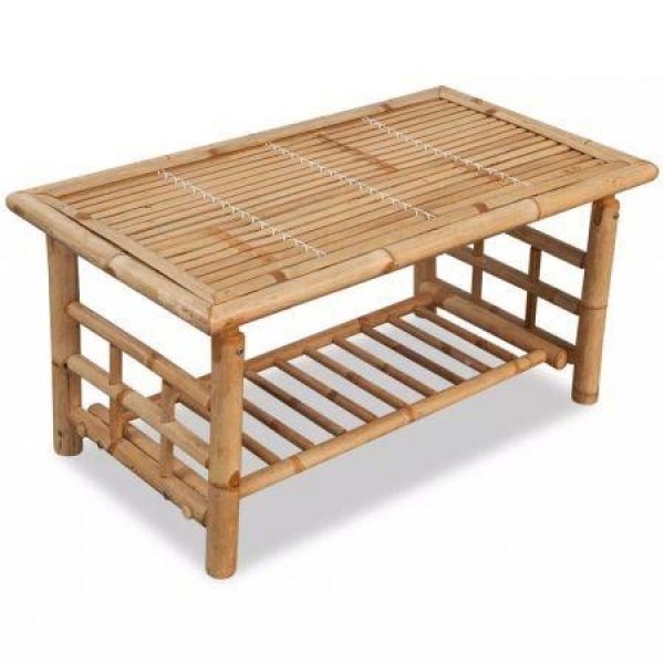 Coffee Table Bamboo 90x50x45 Cm