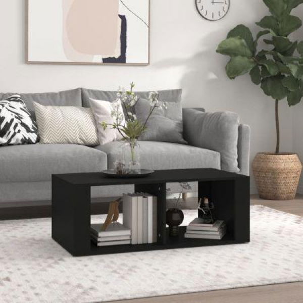 Coffee Table Black 100x50x36 Cm Engineered Wood