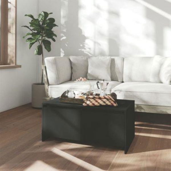 Coffee Table Black 90x50x41.5 Cm Engineered Wood.