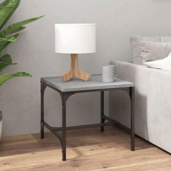 Coffee Table Grey Sonoma 50x50x35 Cm Engineered Wood