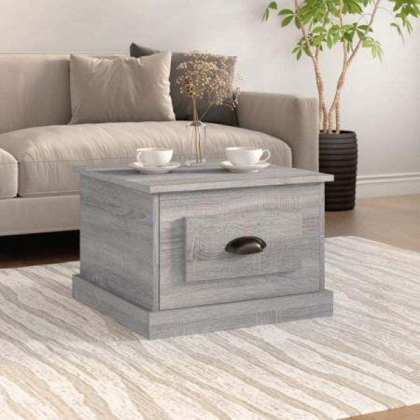 Coffee Table Grey Sonoma 50x50x35 Cm Engineered Wood