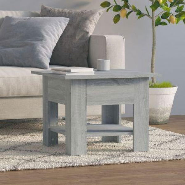 Coffee Table Grey Sonoma 55x55x42 Cm Engineered Wood