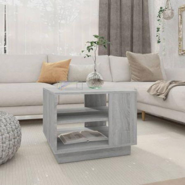 Coffee Table Grey Sonoma 55x55x43 Cm Engineered Wood