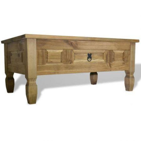 Coffee Table Mexican Pine Corona Range 100x60x45 Cm