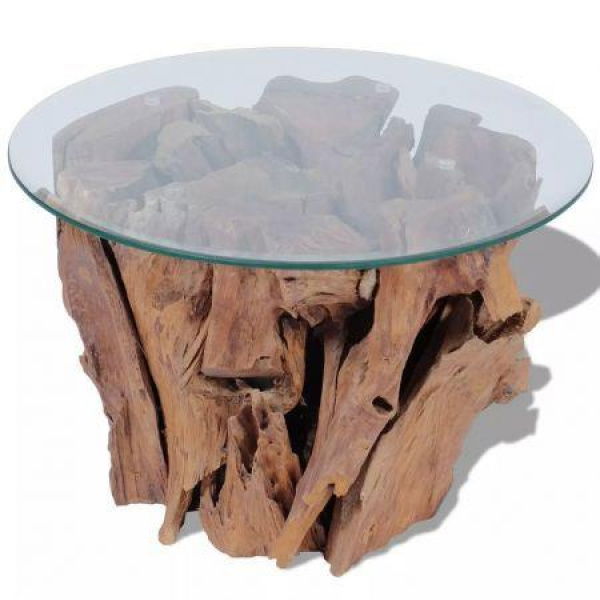 Coffee Table Solid Teak 60 Cm