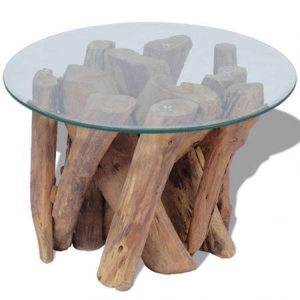 Coffee Table Solid Teak 60 Cm