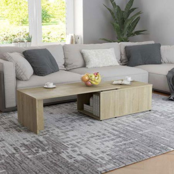 Coffee Table Sonoma Oak 150x50x35 Cm Chipboard