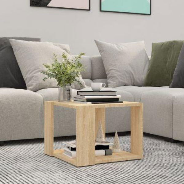 Coffee Table Sonoma Oak 40x40x30 Cm Engineered Wood