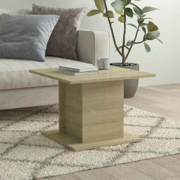 Coffee Table Sonoma Oak 55.5x55.5x40 Cm Engineered Wood.