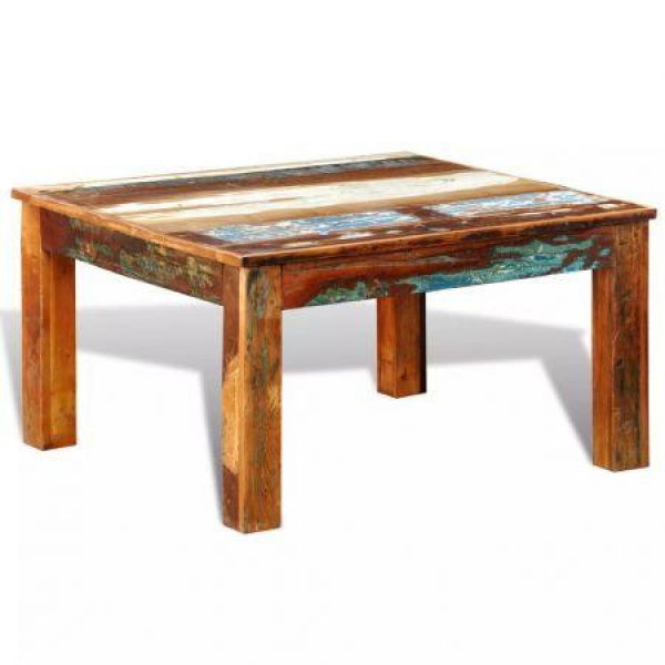 Coffee Table Square Reclaimed Wood