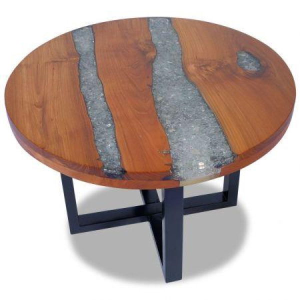 Coffee Table Teak Resin 60 Cm