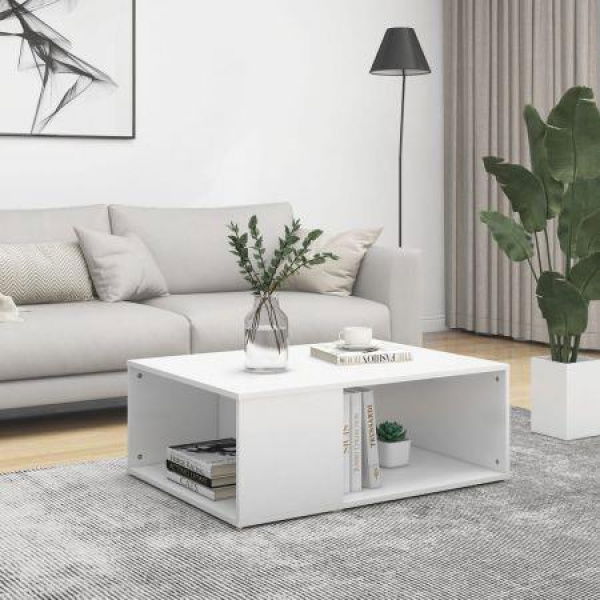 Coffee Table White 90x67x33 Cm Engineered Wood