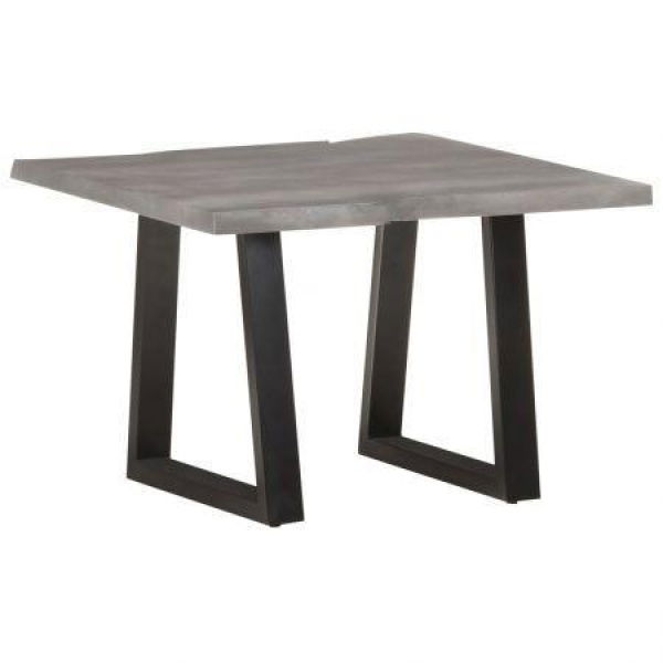 Coffee Table With Live Edges 60x60x40 Cm Solid Acacia Wood