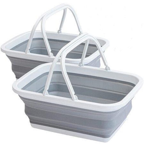 Collapsible Sink Set Of 2 For Dishwashing Camping Hiking And Home