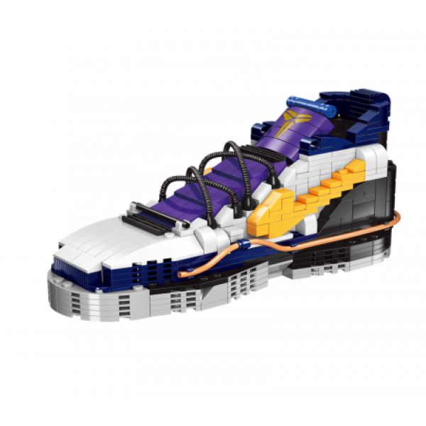 Collectible Red Snake Kobes 8-year Shoes Compatible Building Blocks Kobes Sneakers Commemorative Toys Purple Boots (NO. 69959).