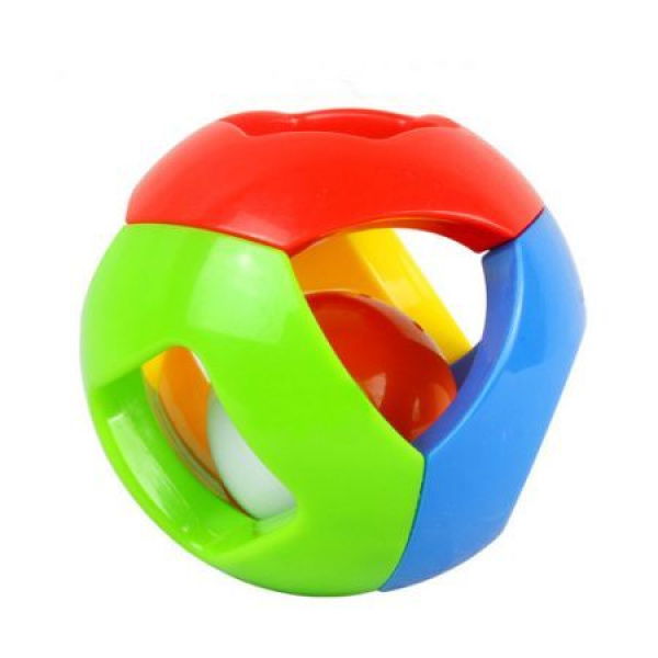 Colorful Bell Ball Grasp Roll Toy Rattle Baby Educational Training Grasping