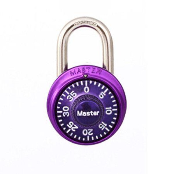 Combination Lock For Gym And School Locker Purple