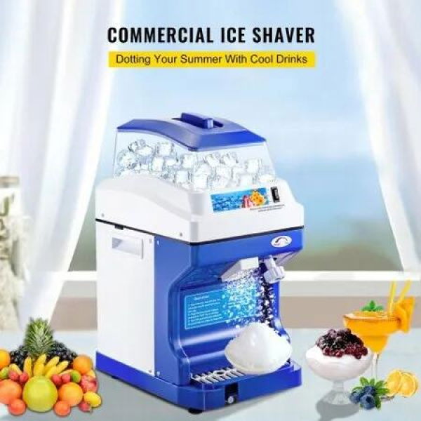 Commercial Ice Shaver Ice Shaving Machine Crusher Snow Cone Maker 200KG/H