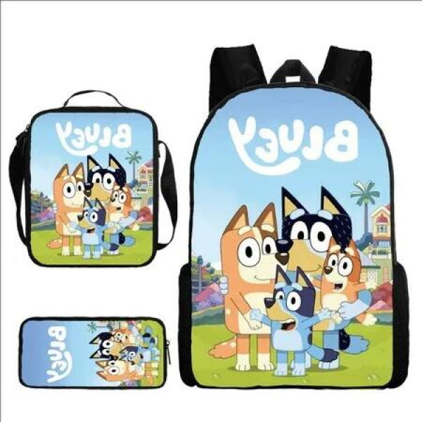 Complete Back-to-School Solution: 3-Piece School Bag Set for Primary and Secondary Students (Backpack, Shoulder Bag, Pencil Case)