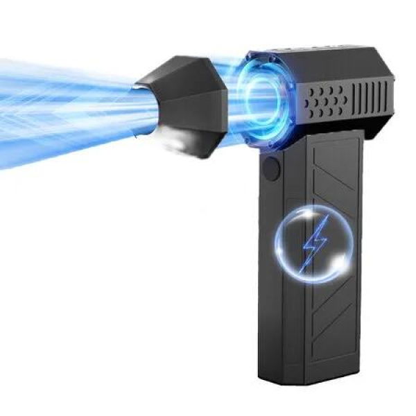 Compressed Electric Air Duster 130000RPM 3 Adjustable Speeds Cordless Blower Portable Handheld Turbo Fan Keyboard Car Office Blower Car Office Cleaning