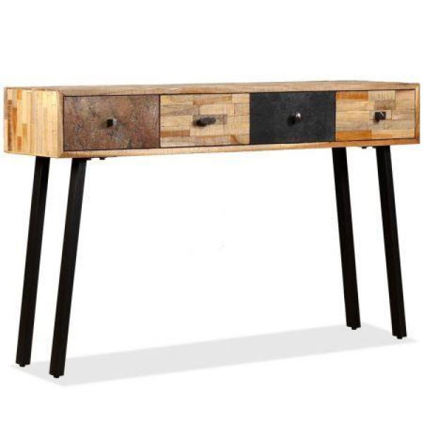 Console Table 120x30x76 Cm Solid Reclaimed Teak