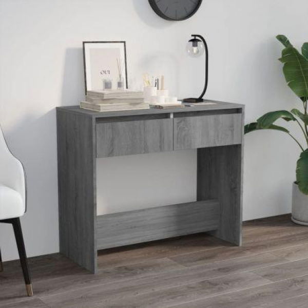 Console Table Grey Sonoma 89x41x76.5 Cm Engineered Wood.